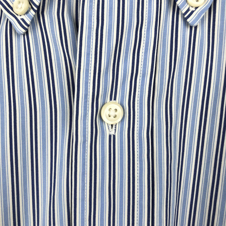 Ralph Lauren Classic Fit Long Sleeve Button Down Striped Shirt Men's M cotton Blue type light blue Vintage Second Hand