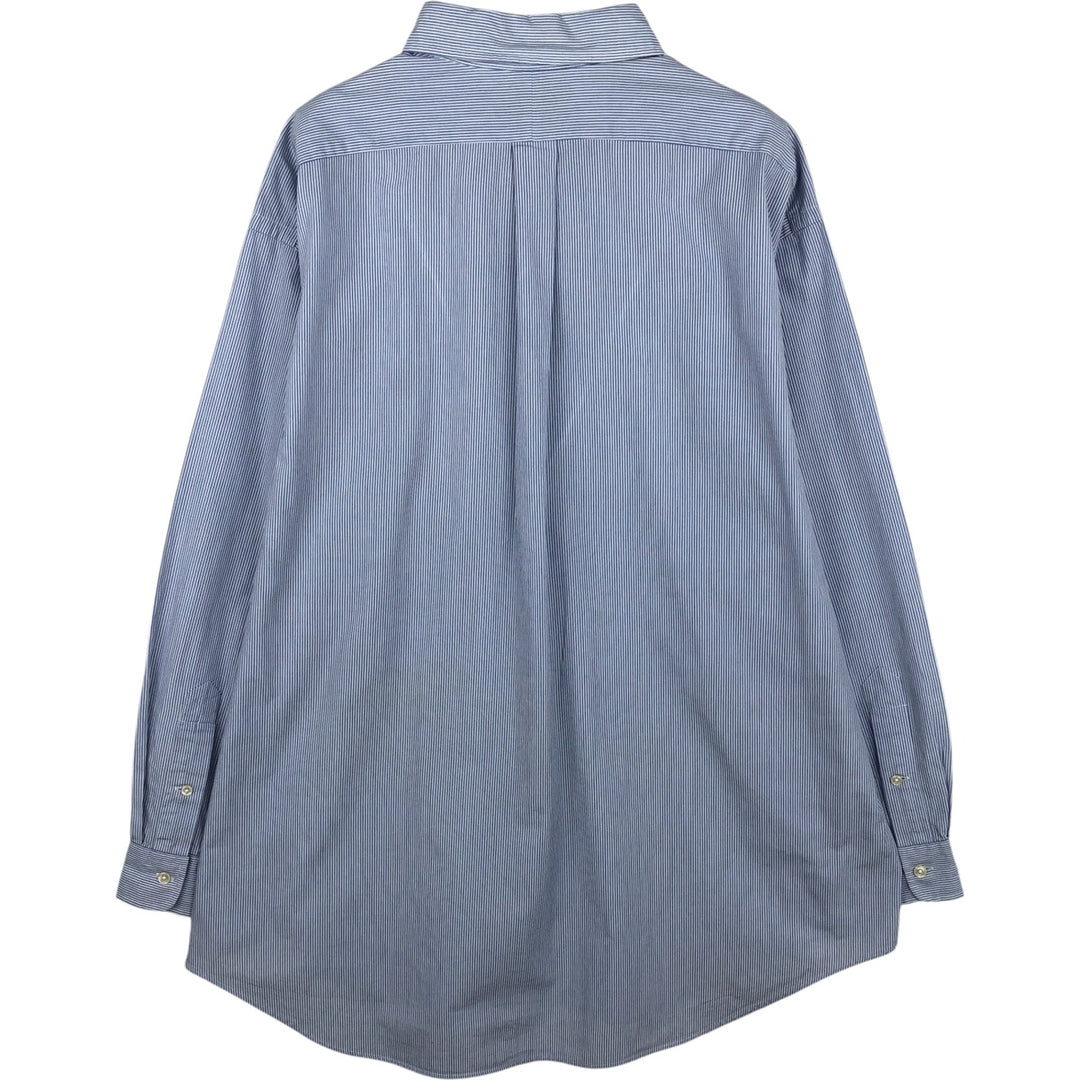 Ralph Lauren YARMOUTH Long Sleeve Button-Down Striped Shirt, Men's XL cotton white type Vintage Second Hand