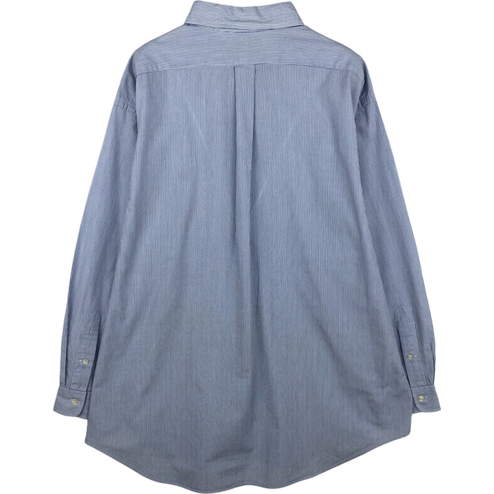 Ralph Lauren YARMOUTH Long Sleeve Button-Down Striped Shirt, Men's XL cotton white type Vintage Second Hand
