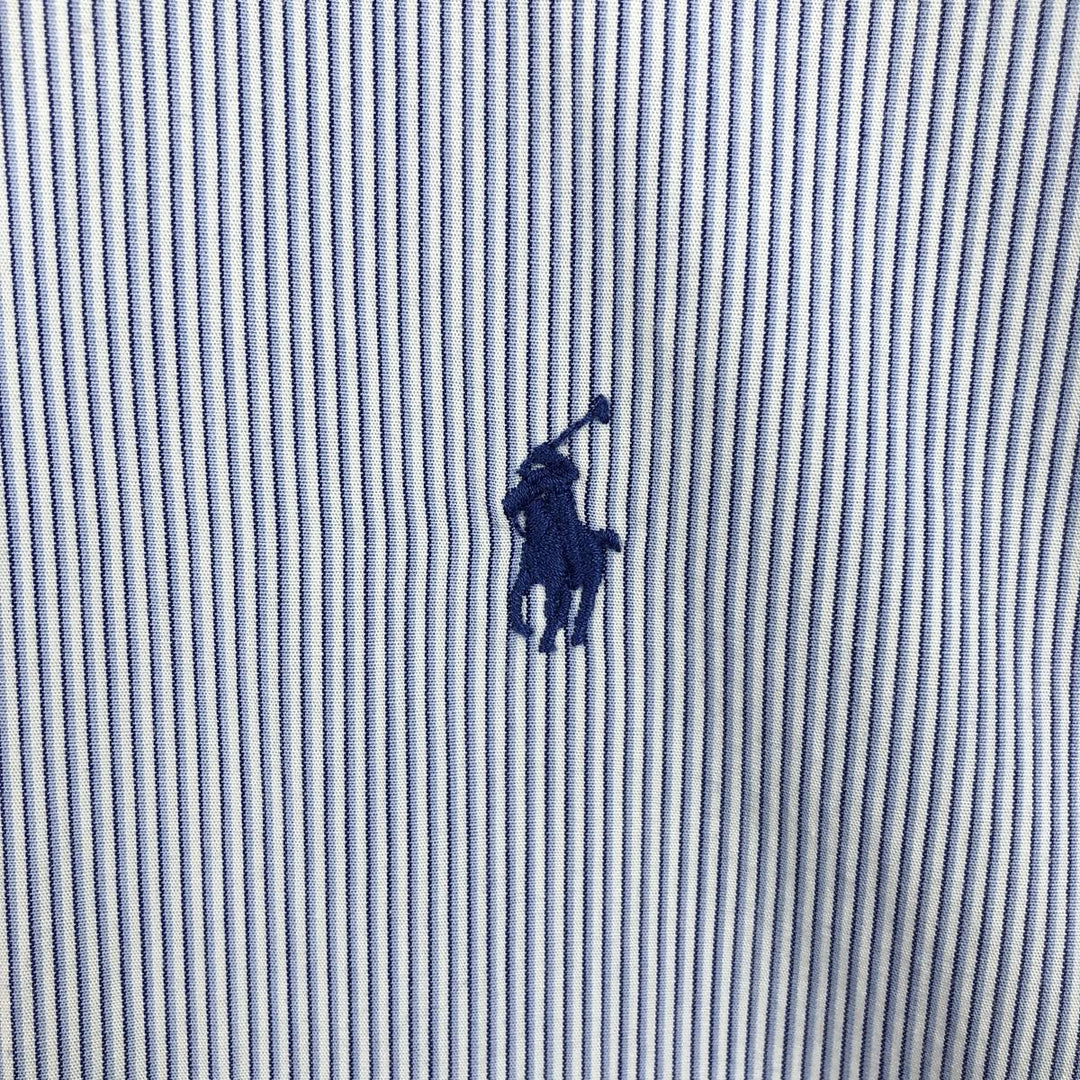 Ralph Lauren YARMOUTH Long Sleeve Button-Down Striped Shirt, Men's XL cotton white type Vintage Second Hand