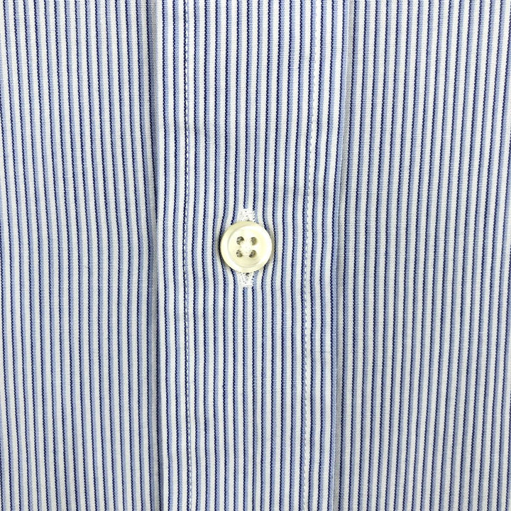 Ralph Lauren YARMOUTH Long Sleeve Button-Down Striped Shirt, Men's XL cotton white type Vintage Second Hand