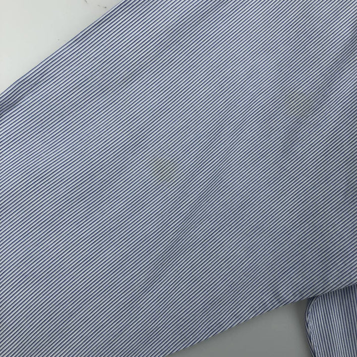 Ralph Lauren YARMOUTH Long Sleeve Button-Down Striped Shirt, Men's XL cotton white type Vintage Second Hand