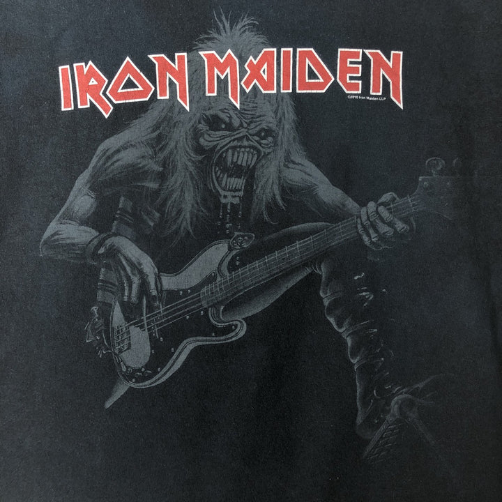 Gildan Iron Maiden Band T-Shirt, Men's XL cotton black type Vintage Second Hand