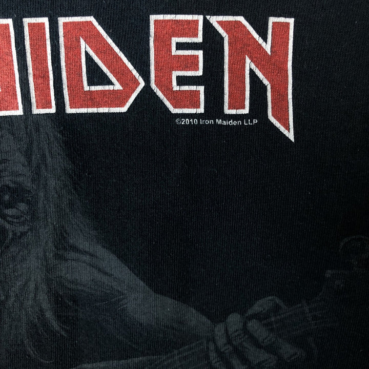 Gildan Iron Maiden Band T-Shirt, Men's XL cotton black type Vintage Second Hand