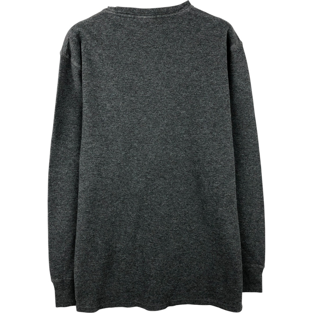 Ralph Lauren POLO RALPH LAUREN SLEEPWEAR Thermal Long T-Shirt, Men's XL cotton Charcoal Vintage Second Hand