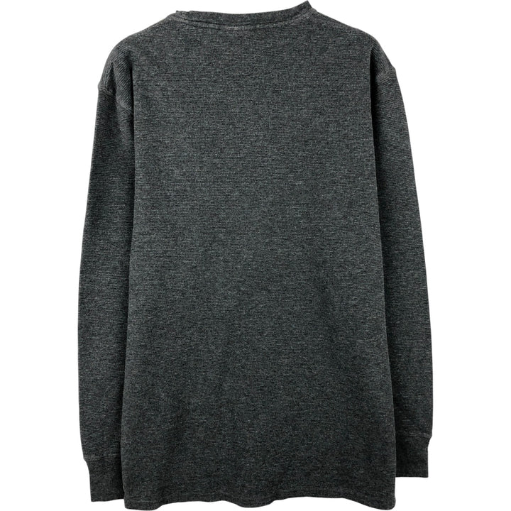 Ralph Lauren POLO RALPH LAUREN SLEEPWEAR Thermal Long T-Shirt, Men's XL cotton Charcoal Vintage Second Hand