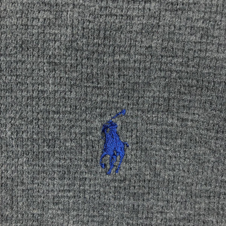 Ralph Lauren POLO RALPH LAUREN SLEEPWEAR Thermal Long T-Shirt, Men's XL cotton Charcoal Vintage Second Hand