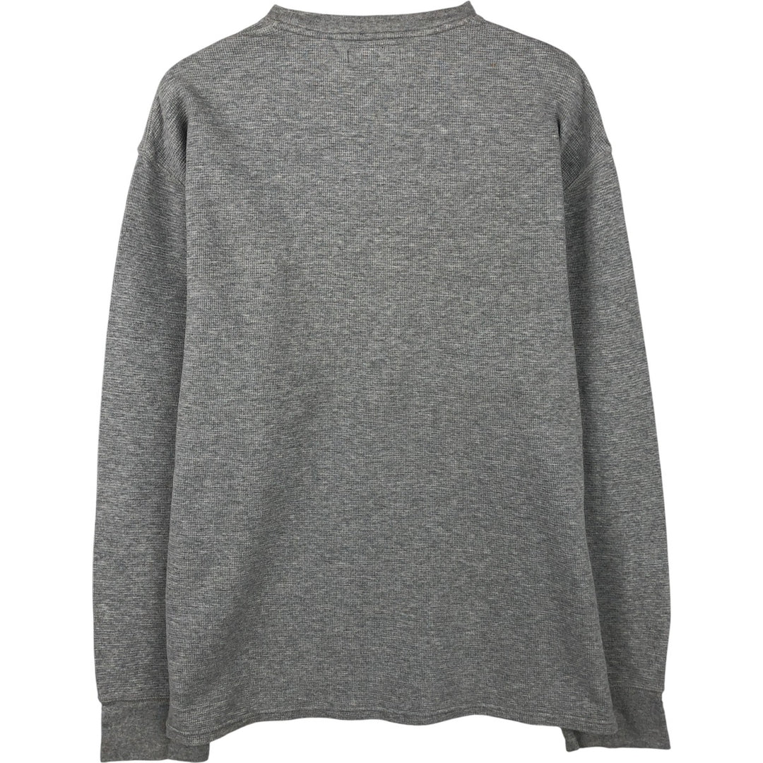 Ralph Lauren POLO RALPH LAUREN Thermal Long T-Shirt Men's XXL cotton gray type Vintage Second Hand