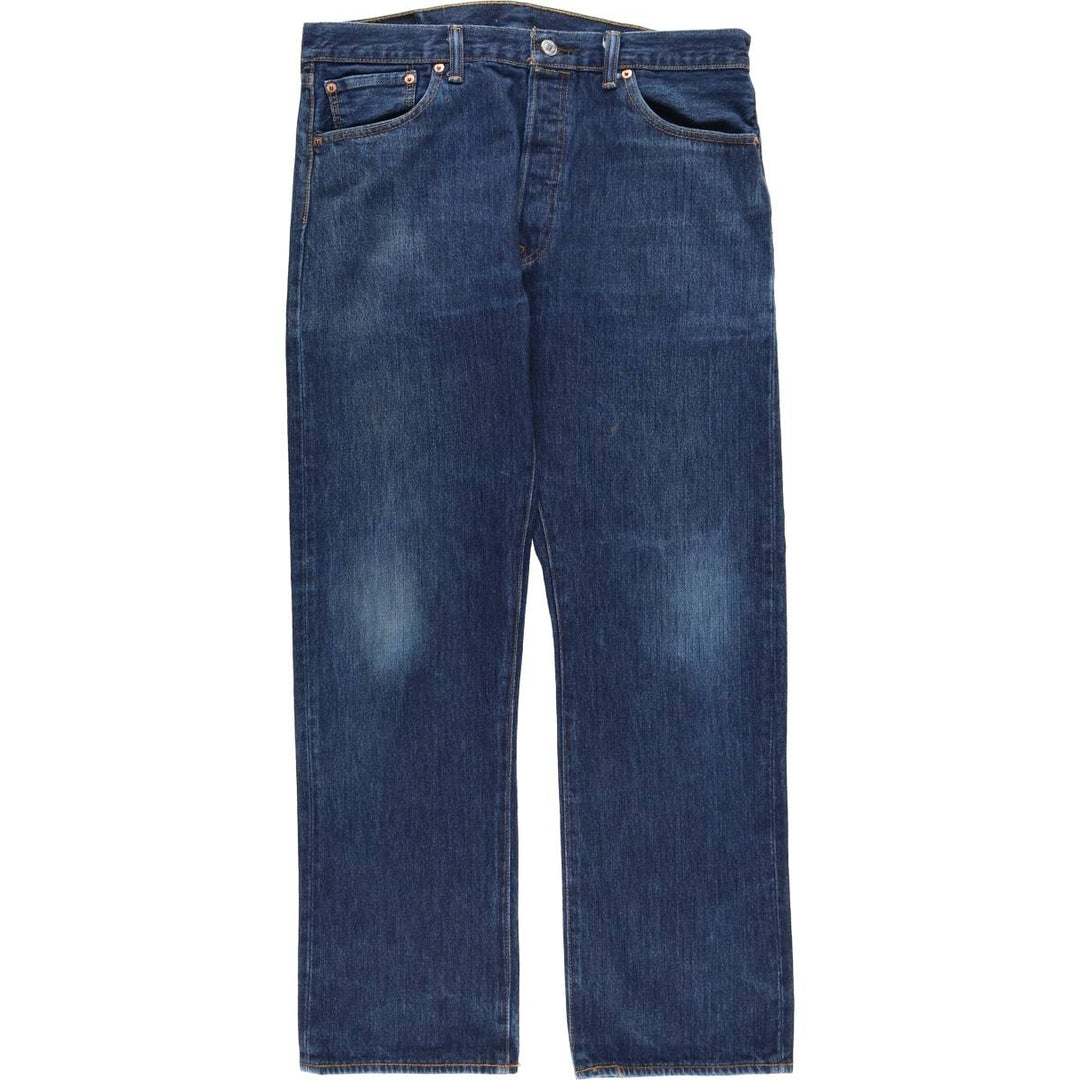 Levi's 501 straight denim pants for men, size W35 cotton navy blue type Vintage Second Hand