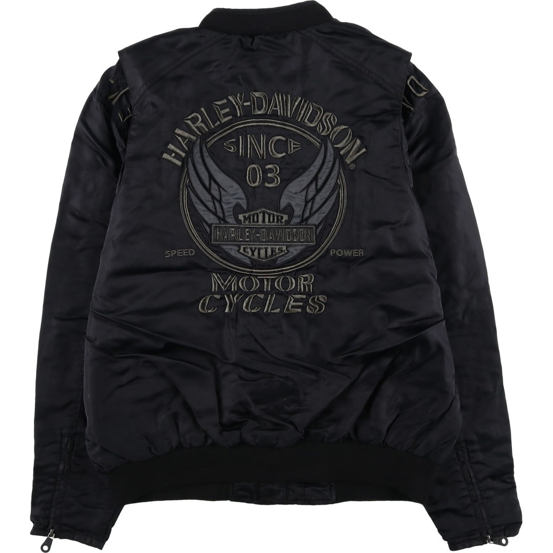 Harley-Davidson Nylon Jacket, Men's Size XL Nylon black type Vintage Second Hand
