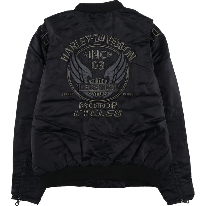 Harley-Davidson Nylon Jacket, Men's Size XL Nylon black type Vintage Second Hand