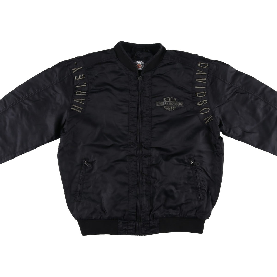 Harley-Davidson Nylon Jacket, Men's Size XL Nylon black type Vintage Second Hand
