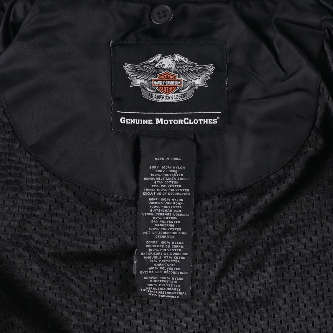 Harley-Davidson Nylon Jacket, Men's Size XL Nylon black type Vintage Second Hand