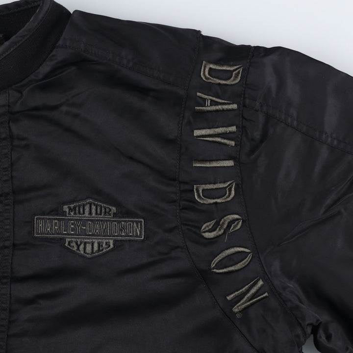 Harley-Davidson Nylon Jacket, Men's Size XL Nylon black type Vintage Second Hand