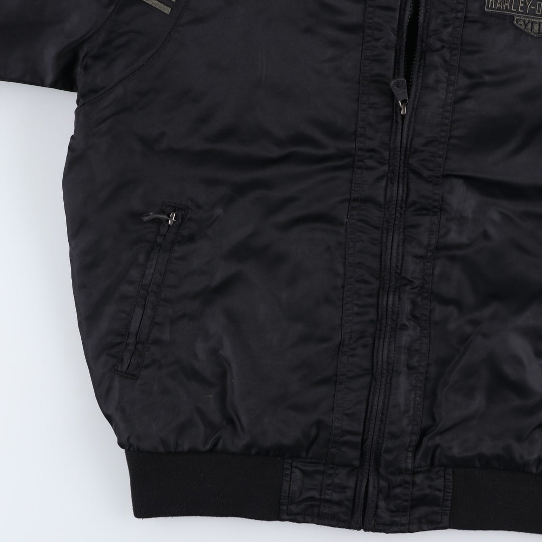 Harley-Davidson Nylon Jacket, Men's Size XL Nylon black type Vintage Second Hand