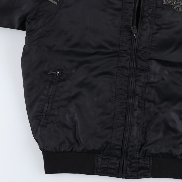 Harley-Davidson Nylon Jacket, Men's Size XL Nylon black type Vintage Second Hand