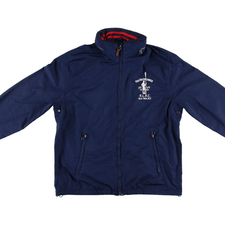 Ralph Lauren POLO by Ralph Lauren windbreaker, men's size M polyester navy blue type Vintage Second Hand