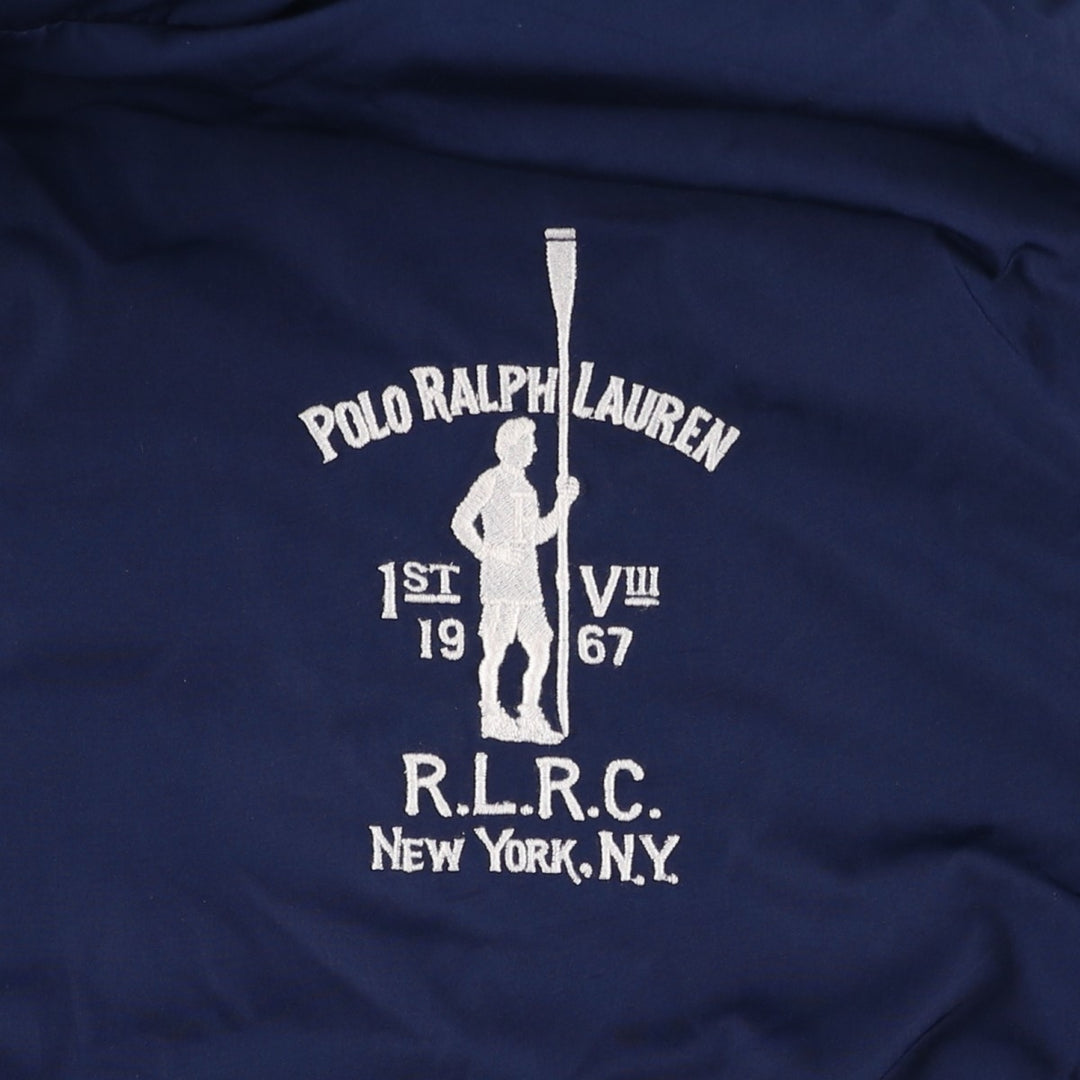 Ralph Lauren POLO by Ralph Lauren windbreaker, men's size M polyester navy blue type Vintage Second Hand