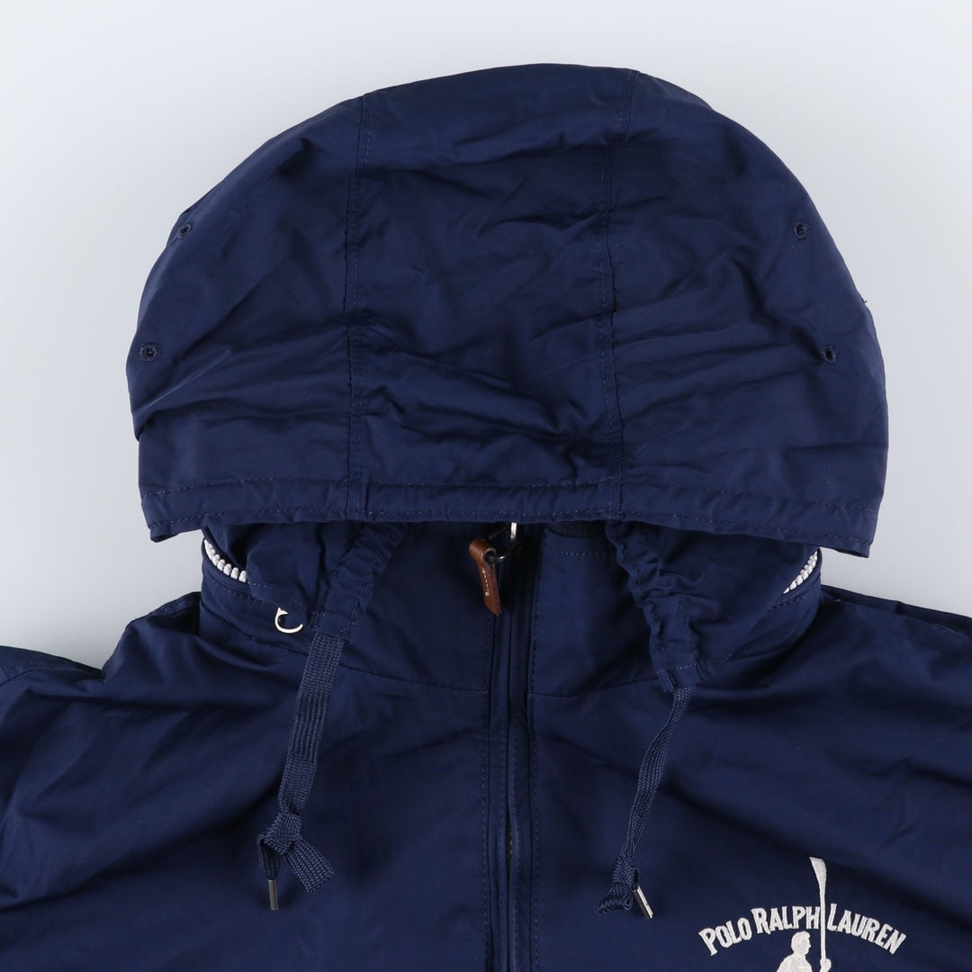 Ralph Lauren POLO by Ralph Lauren windbreaker, men's size M polyester navy blue type Vintage Second Hand