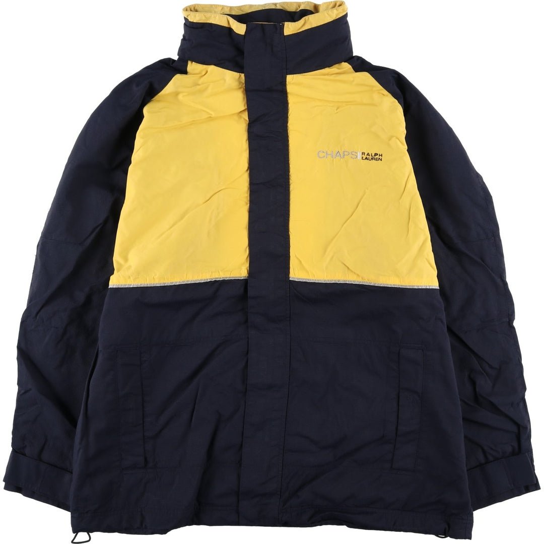 Ralph Lauren Chaps nylon jacket, made in Russia, men's size L Nylon yellow type Vintage Second Hand