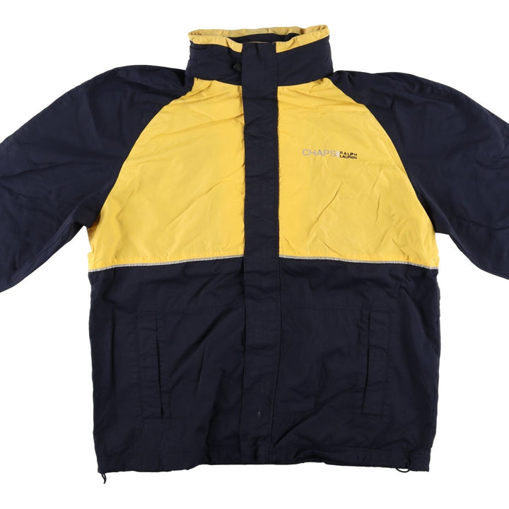 Ralph Lauren Chaps nylon jacket, made in Russia, men's size L Nylon yellow type Vintage Second Hand