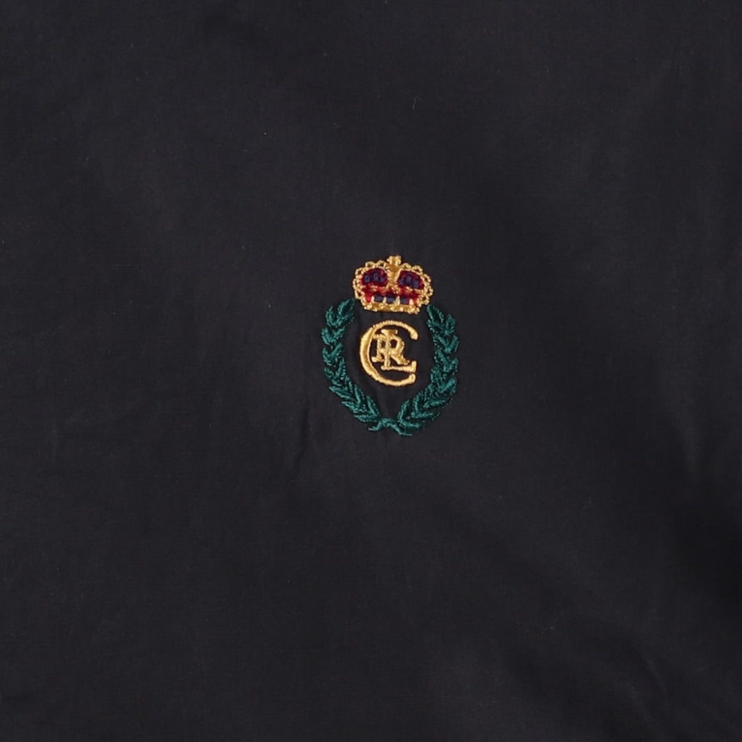Ralph Lauren CHAPS windbreaker, made in Russia, men's size XL polyester black type Vintage Second Hand