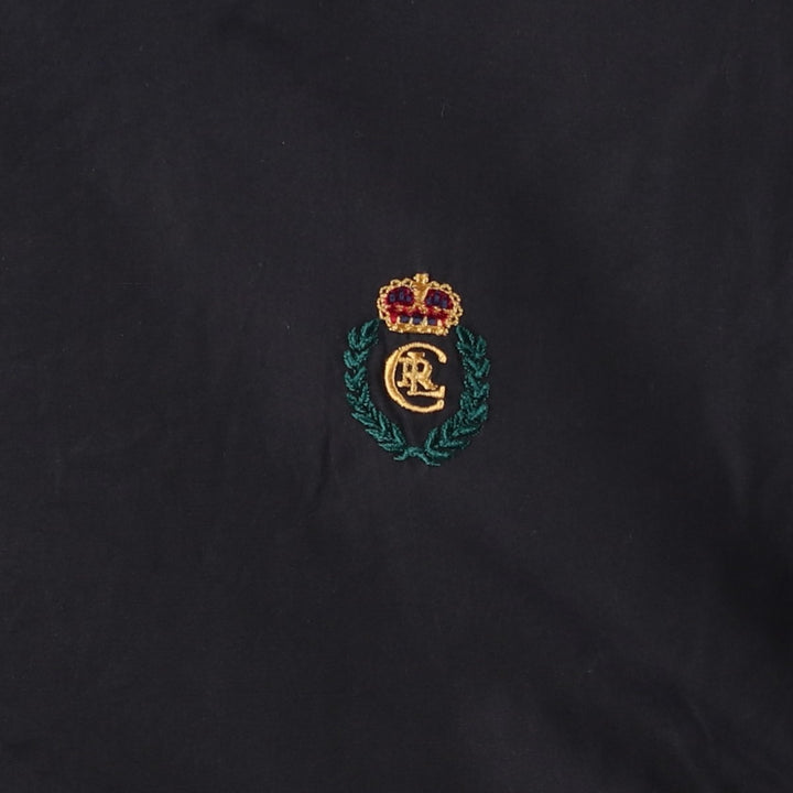 Ralph Lauren CHAPS windbreaker, made in Russia, men's size XL polyester black type Vintage Second Hand