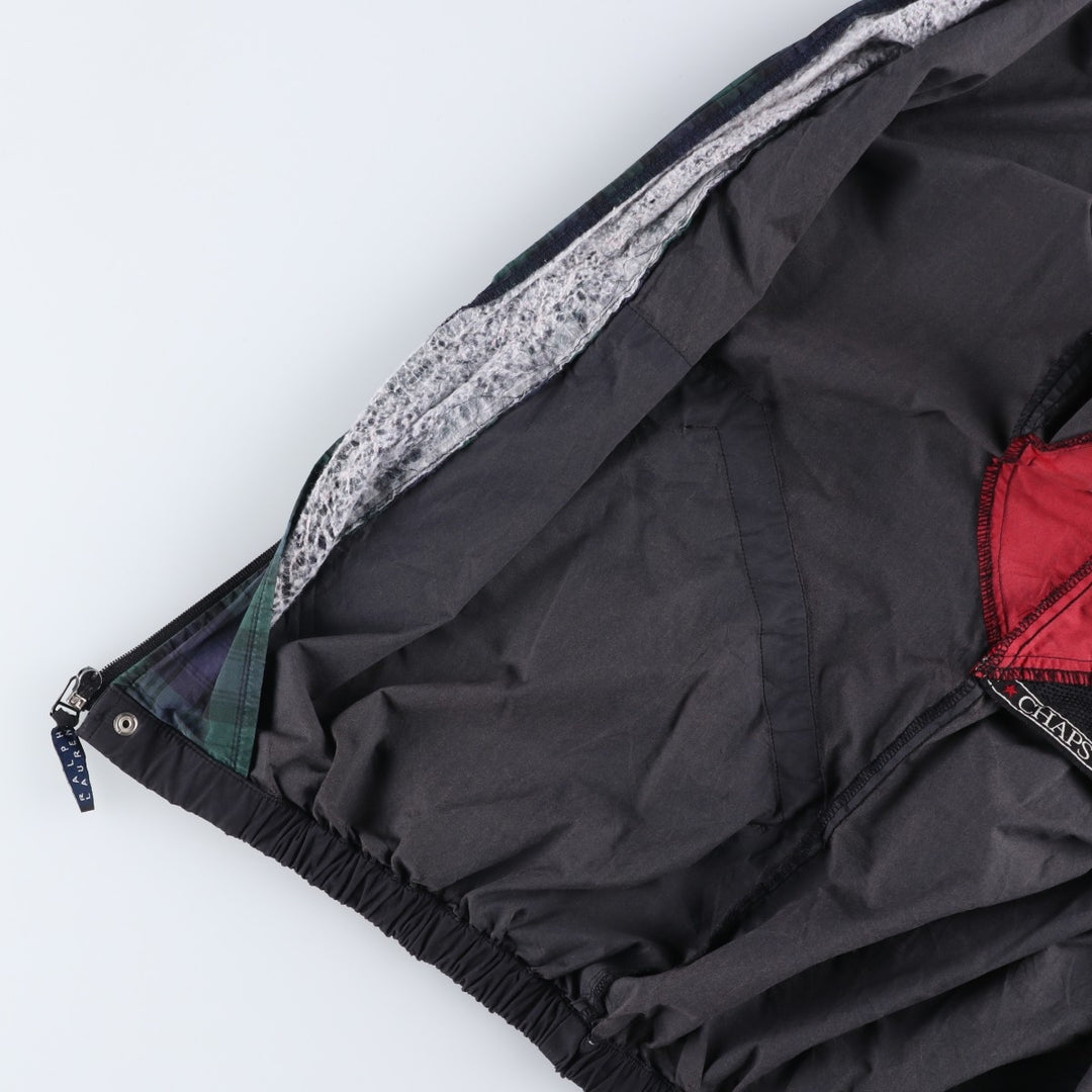 Ralph Lauren CHAPS windbreaker, made in Russia, men's size XL polyester black type Vintage Second Hand