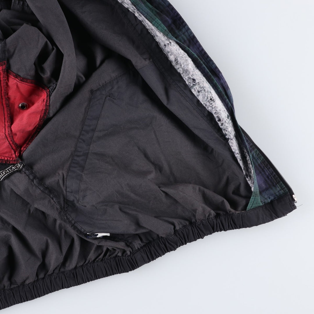 Ralph Lauren CHAPS windbreaker, made in Russia, men's size XL polyester black type Vintage Second Hand