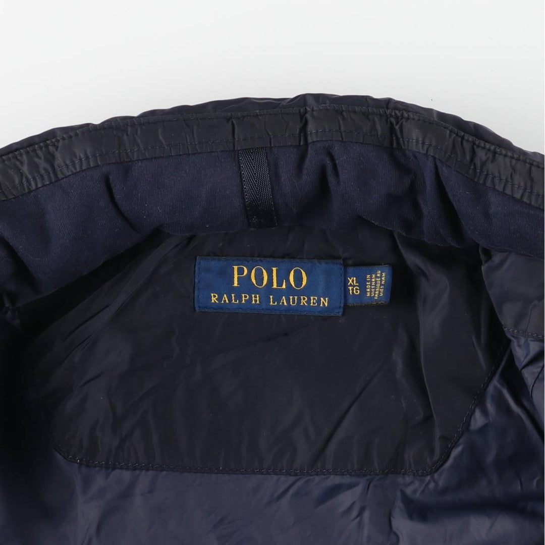 Ralph Lauren POLO RALPH LAUREN nylon jacket, men's XL size Nylon navy blue type Vintage Second Hand