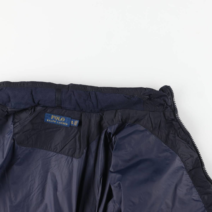 Ralph Lauren POLO RALPH LAUREN nylon jacket, men's XL size Nylon navy blue type Vintage Second Hand