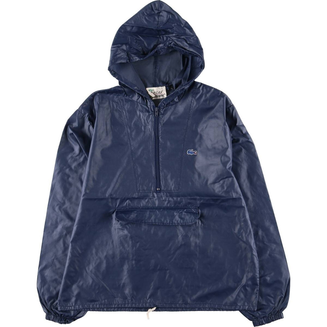 Vintage 1970'S Lacoste Izod Anorak Parka, Men's Size L unclear navy blue type Vintage Second Hand