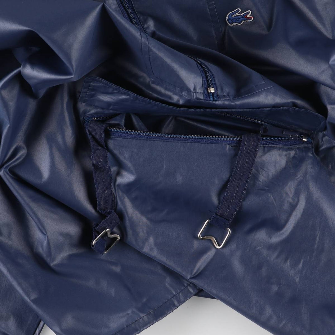 Vintage 1970'S Lacoste Izod Anorak Parka, Men's Size L unclear navy blue type Vintage Second Hand