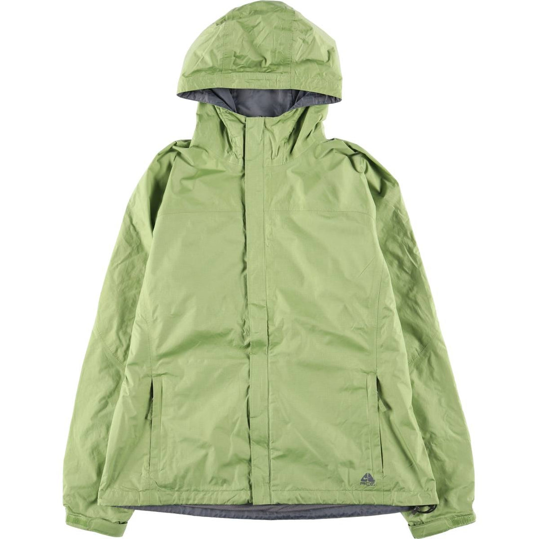 2000s~ Nike ACG Ripstop Nylon Parka, Men's XL Nylon green type yellow green Vintage Second Hand