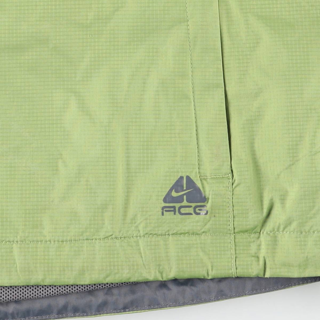 2000s~ Nike ACG Ripstop Nylon Parka, Men's XL Nylon green type yellow green Vintage Second Hand