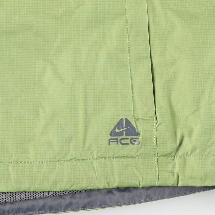 2000s~ Nike ACG Ripstop Nylon Parka, Men's XL Nylon green type yellow green Vintage Second Hand