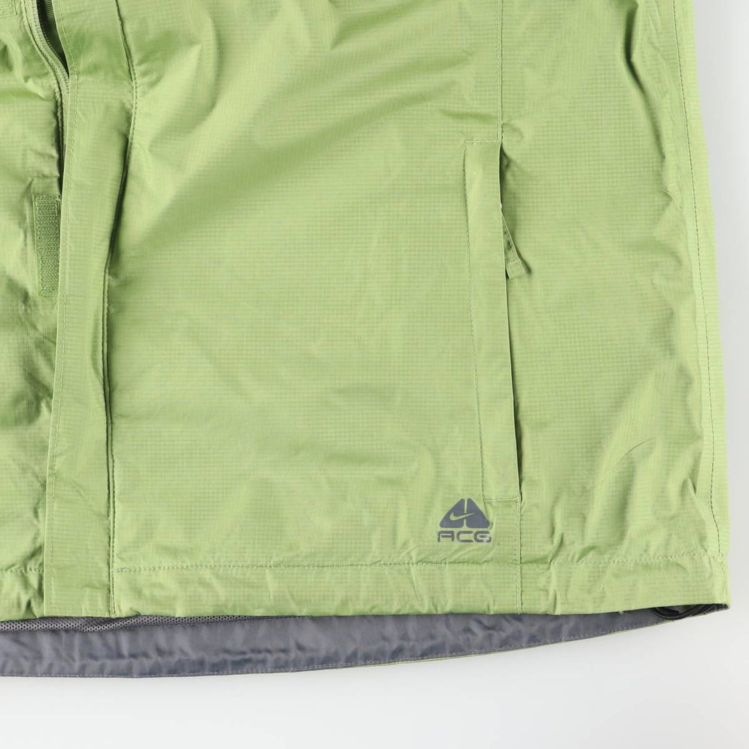 2000s~ Nike ACG Ripstop Nylon Parka, Men's XL Nylon green type yellow green Vintage Second Hand