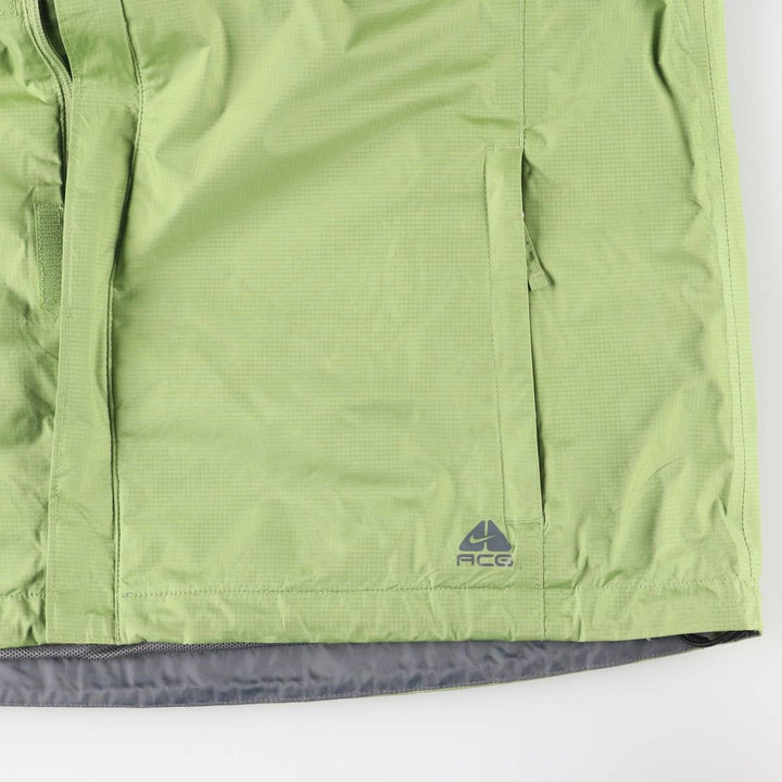 2000s~ Nike ACG Ripstop Nylon Parka, Men's XL Nylon green type yellow green Vintage Second Hand