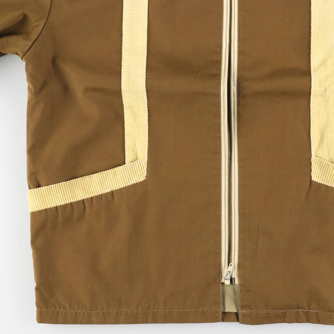 Vintage 1960'S MATY Andrews zip-up jacket, men's size small polyester brown type Vintage Second Hand