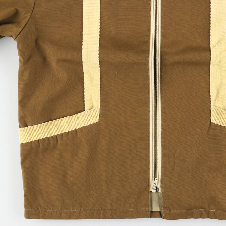 Vintage 1960'S MATY Andrews zip-up jacket, men's size small polyester brown type Vintage Second Hand