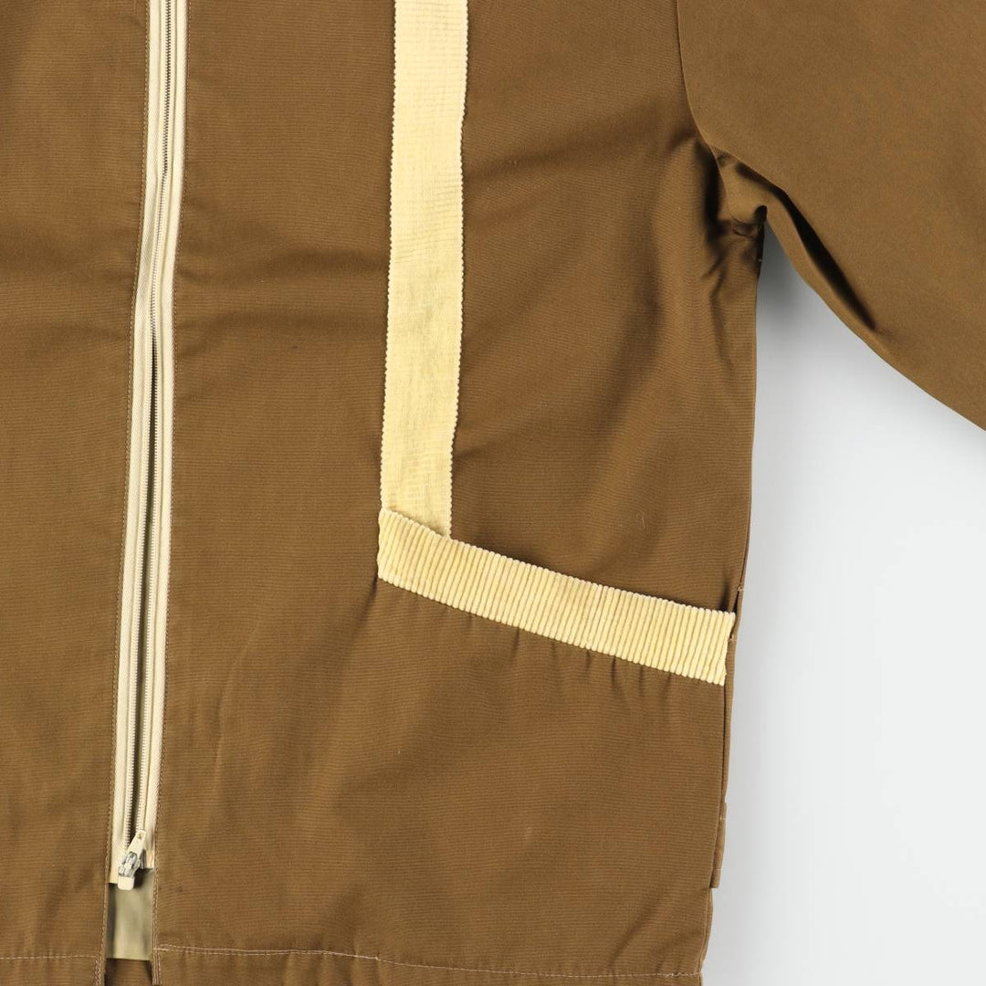 Vintage 1960'S MATY Andrews zip-up jacket, men's size small polyester brown type Vintage Second Hand