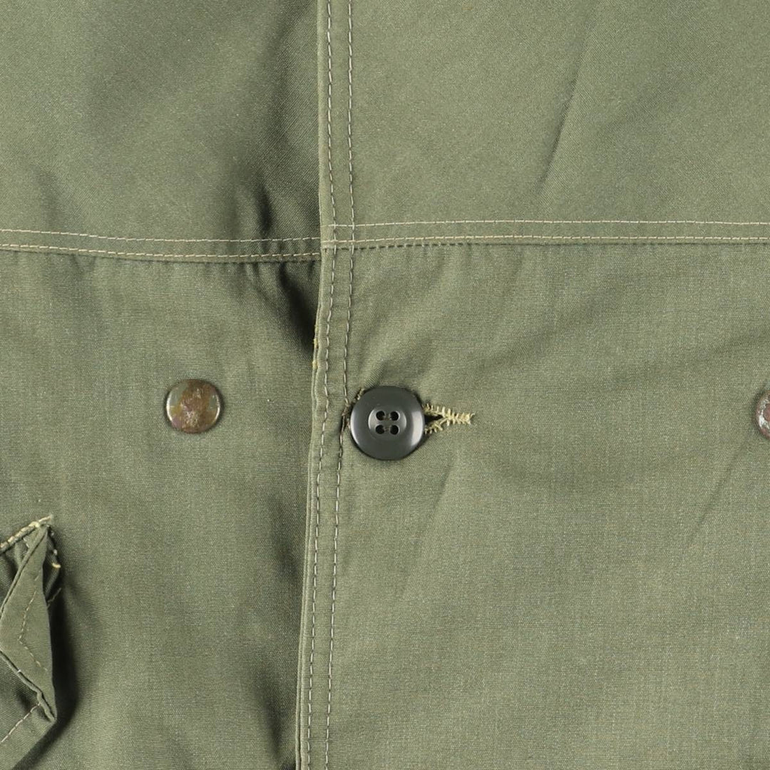 FRATINI Men's Vintage Hooded Military Coat, Size L unclear Khaki type Vintage Second Hand
