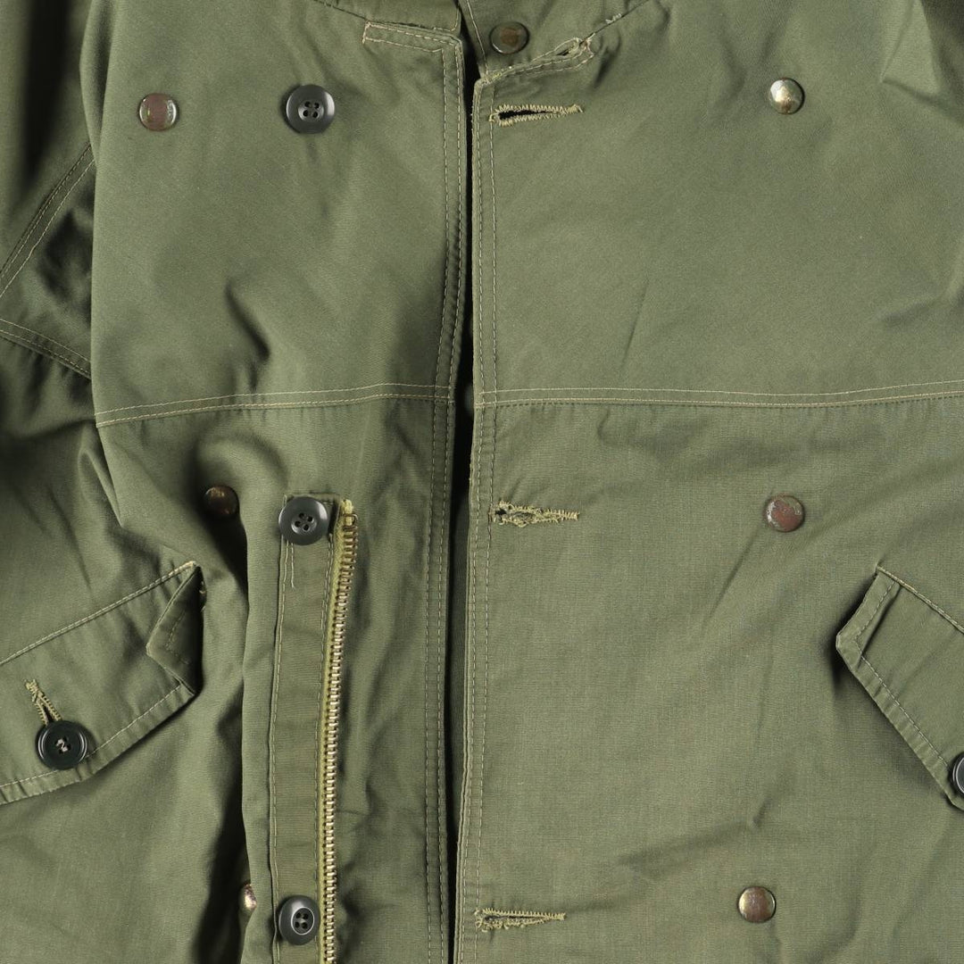 FRATINI Men's Vintage Hooded Military Coat, Size L unclear Khaki type Vintage Second Hand