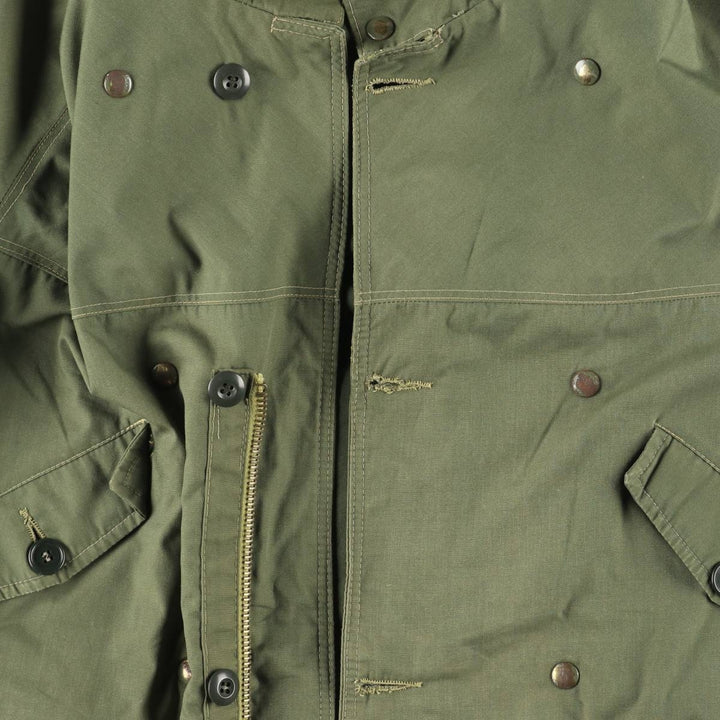FRATINI Men's Vintage Hooded Military Coat, Size L unclear Khaki type Vintage Second Hand