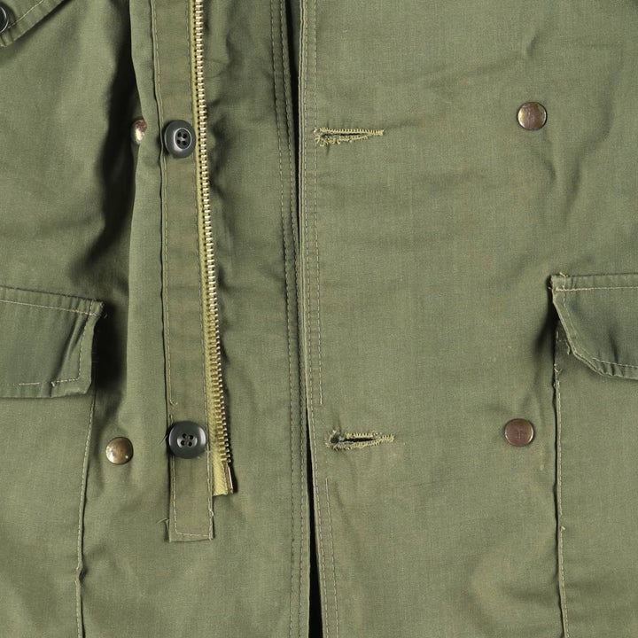 FRATINI Men's Vintage Hooded Military Coat, Size L unclear Khaki type Vintage Second Hand