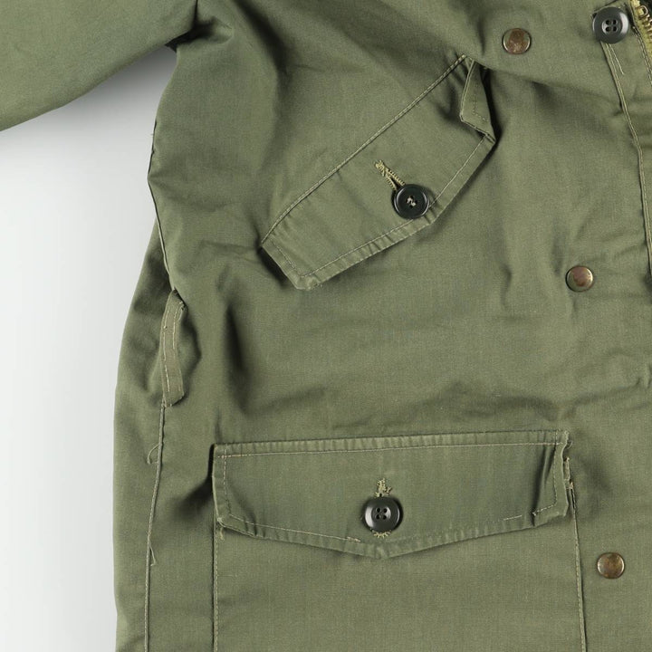 FRATINI Men's Vintage Hooded Military Coat, Size L unclear Khaki type Vintage Second Hand
