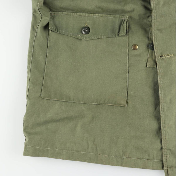 FRATINI Men's Vintage Hooded Military Coat, Size L unclear Khaki type Vintage Second Hand