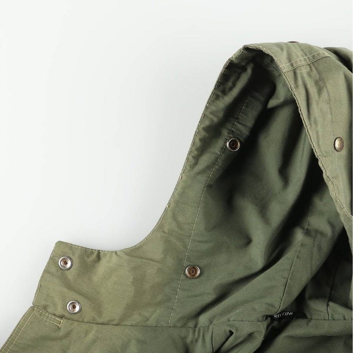 FRATINI Men's Vintage Hooded Military Coat, Size L unclear Khaki type Vintage Second Hand