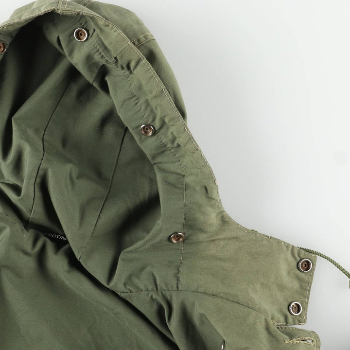 FRATINI Men's Vintage Hooded Military Coat, Size L unclear Khaki type Vintage Second Hand