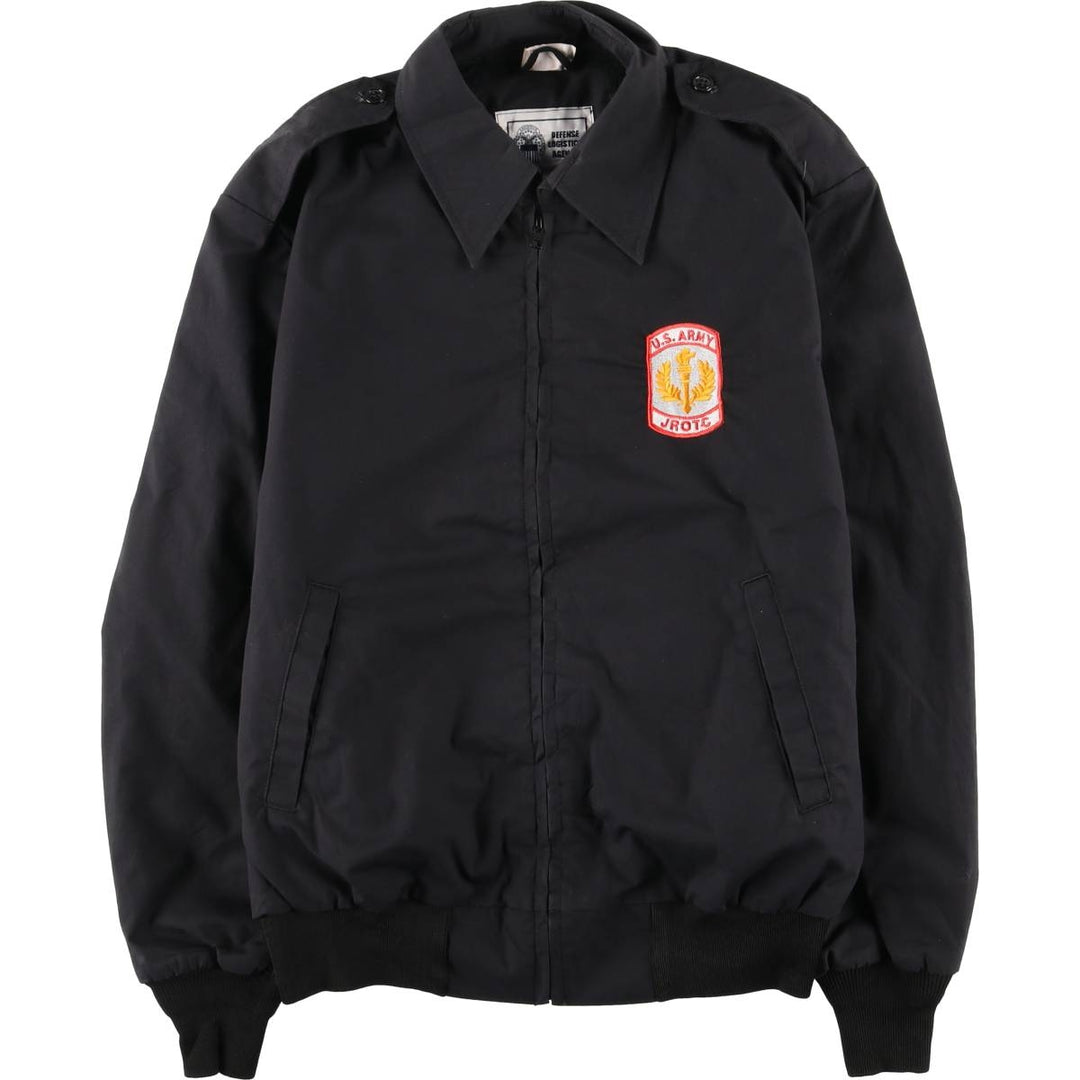 Authentic US Military JROTC Junior Reserve Officer Training Course Windbreaker, Made in USA, Men's Size Small polyester black type Vintage Second Hand